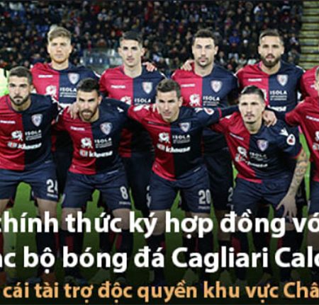 K8 tài trợ độc quyền Cagliari Calcio FC tại khu vực Châu Á-